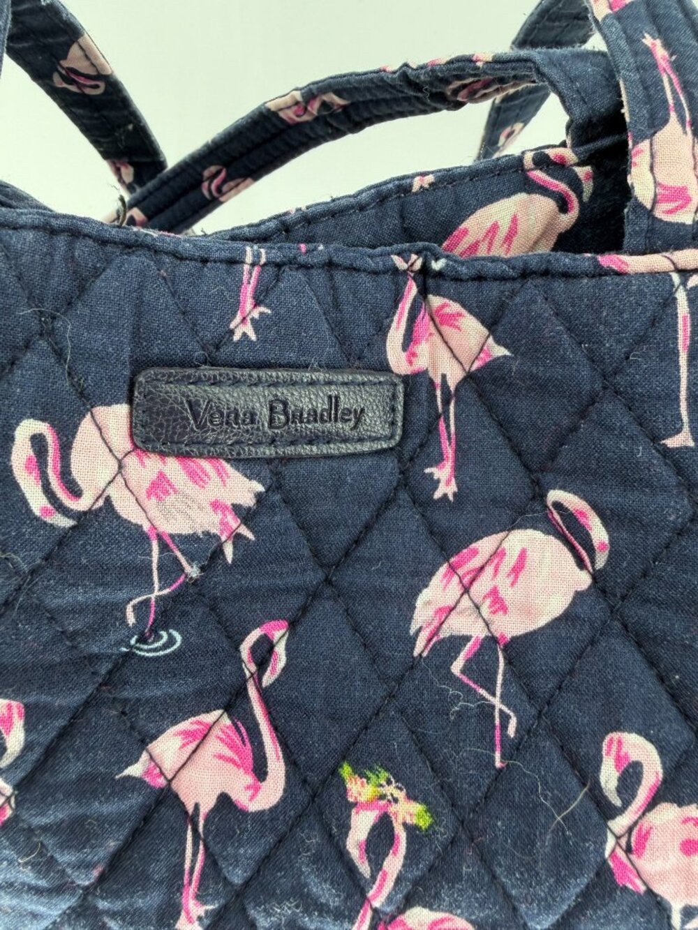 Vera Bradley Flamingo Fiesta Vera Purse Bag Shoulder Bag - Picture 2 of 4